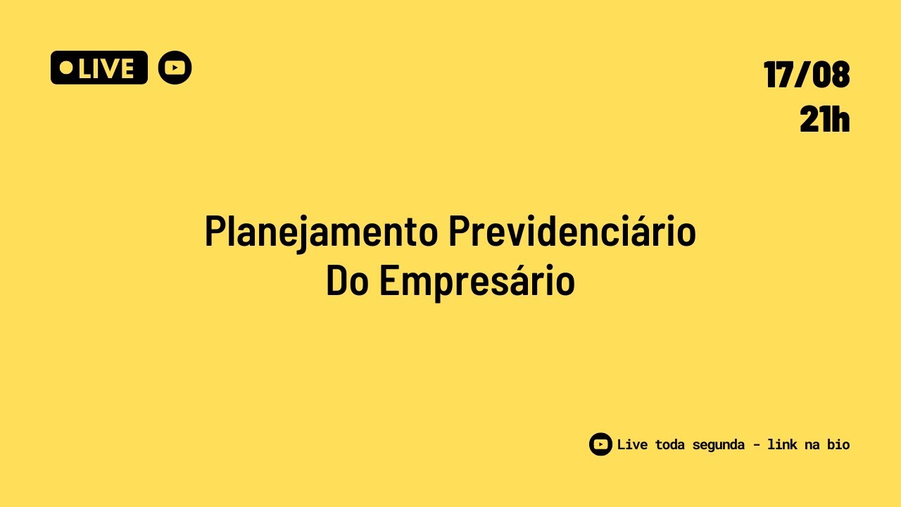 Planejamento Previdenciário do Empresário
