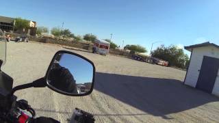 preview picture of video 'Riding Motorcycle up U-Haul Ramp, Packrats Mail-N-More, 11881 S Fortuna Rd, Yuma, AZ, 85367'