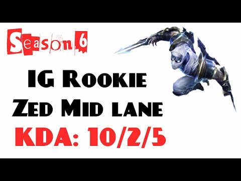 Korea Challenger LOL - IG Rookie - Zed Mid lane (Feb 10, 2016)