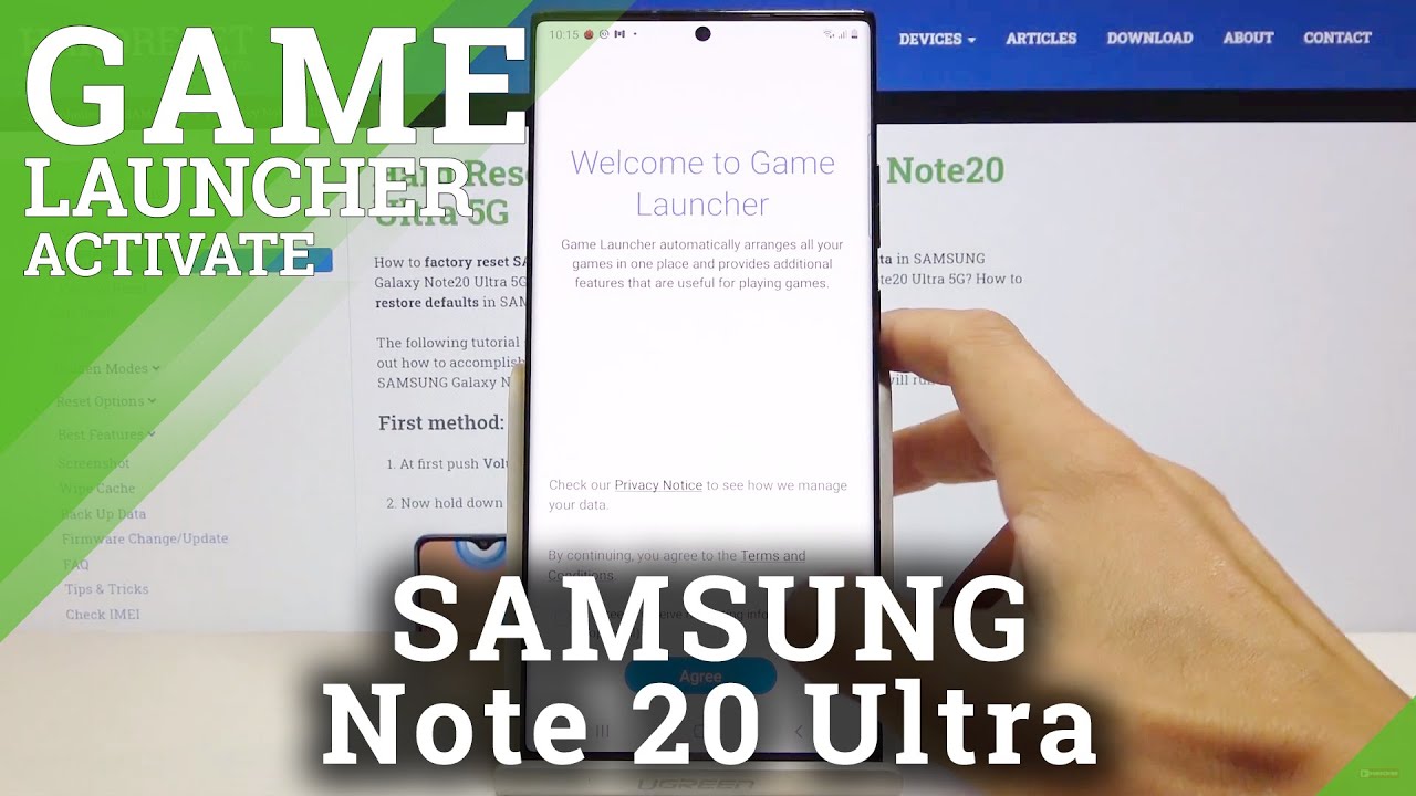 How to Activate Game Launcher in SAMSUNG Galaxy Note 20 – Organize Games