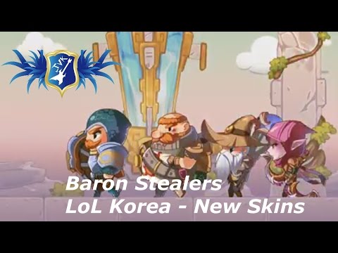 LoL - Baron Stealers - LoL Korea - New Skins Varus, Ryze, Braum and Gragas