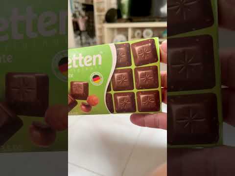 🌈SCHOGETTEN ALPINE MILK CHOCOLATE WITH HAZELNUTS #asmr #chocolate #
