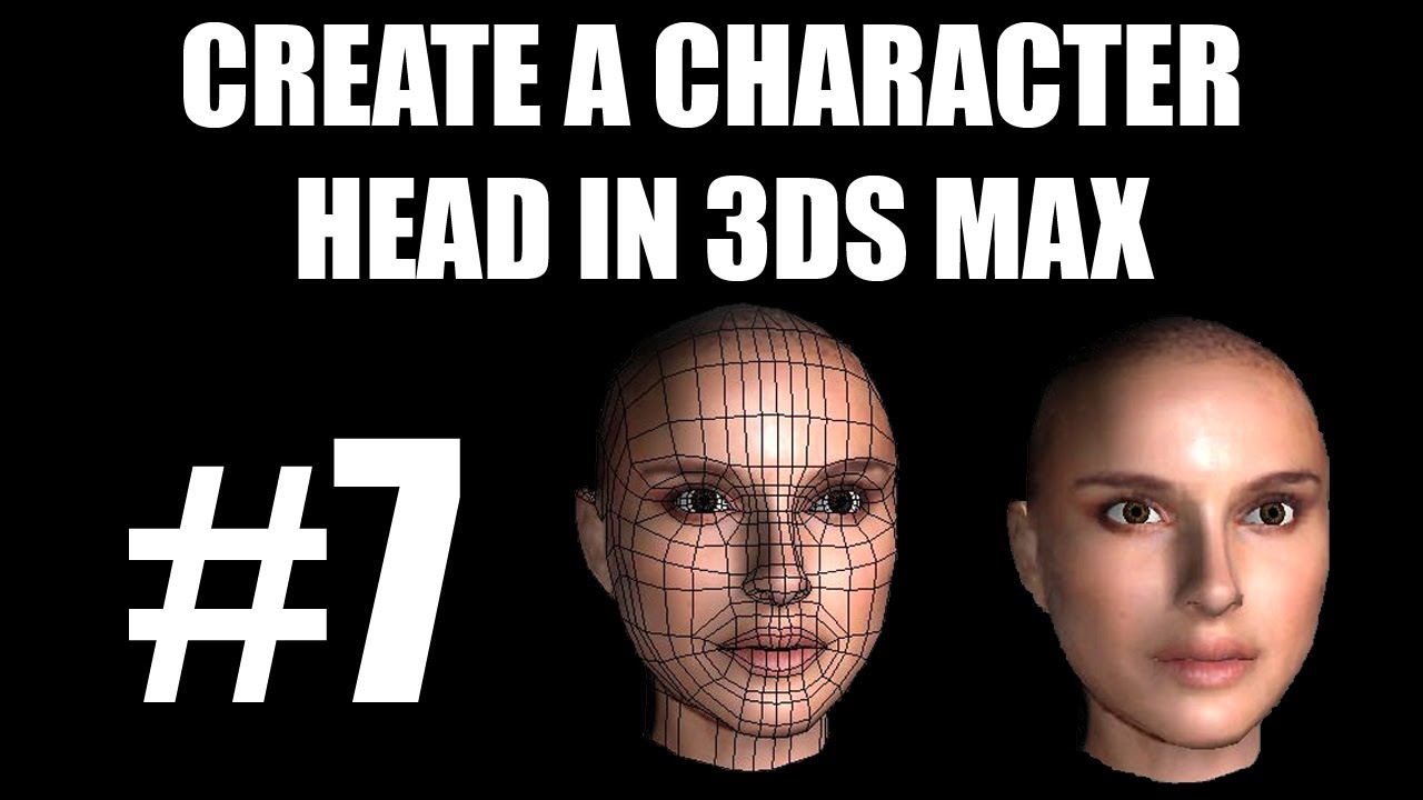 Human Character Head Modelling of Natalie Portman - 3ds Max Tutorial - video 11