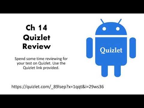 Chapter 14 Quizlet