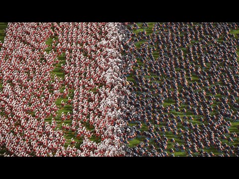 Cossacks 3 - 5000 POLISH WINGED HUSSARS vs 5000 PRUSSIAN HUSSARS