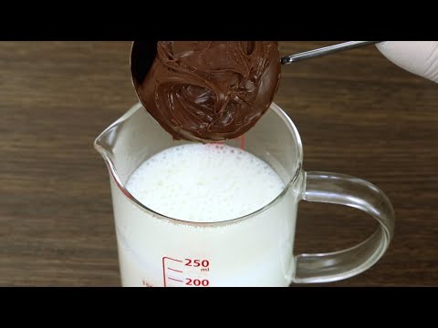 Just need Milk and Nutella make this delicious Recipe