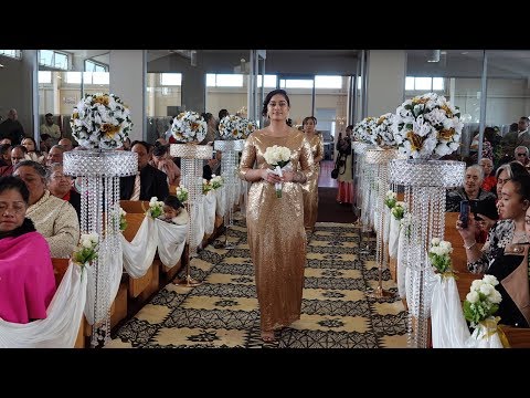 Tatiana Mahina & Mote Lavulo Bridal Church Entrances