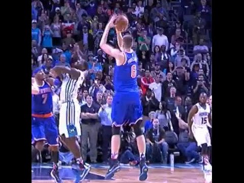 Kristaps Porzingis knicks ALL 41 "DEEP" 3 POINTERS. Through 40 Games.