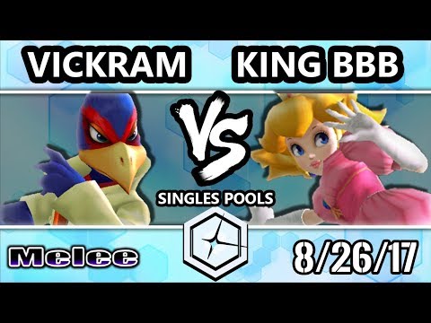 Shine 2017 SSBM - Vickram (Falco) vs King BBB (Peach) - Smash Melee Pools