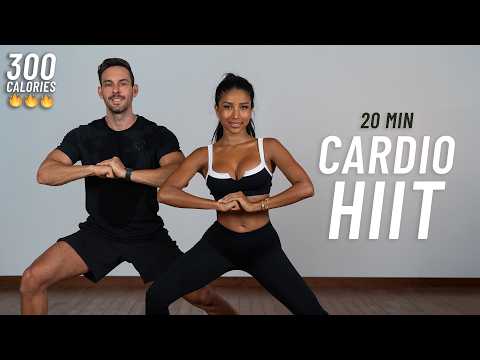 20 MIN CARDIO HIIT WORKOUT - ALL STANDING - Full Body, No Equipment, No Repeats