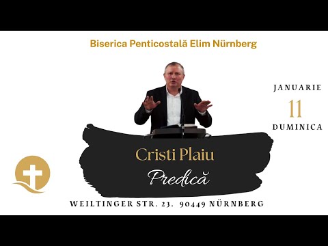 [ LIVE ] Elim Nürnberg | 11.01.2026 | Duminica Dimineata | Predica Fratele Diacon Cristi Plaiu