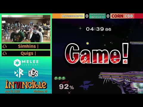 Invincible VI - Pools - Morsecode762 (Samus) Vs. CORN | CBB (Fox)