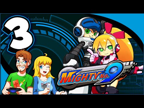 Mighty No. 9 Walkthrough Part 3 PYROGEN Oil Platform