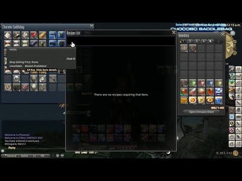 FFXIV - Instruction - How to discard invisible item from Malikah's Well dungeon (5.4 bug)