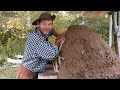 How To Build A HUMONGOUS Earthen Oven Townsends Homestead