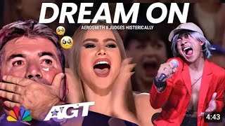 The Jury Histerically Hear Dream On Song With A Very Extraordinary Voice On The World Stage!