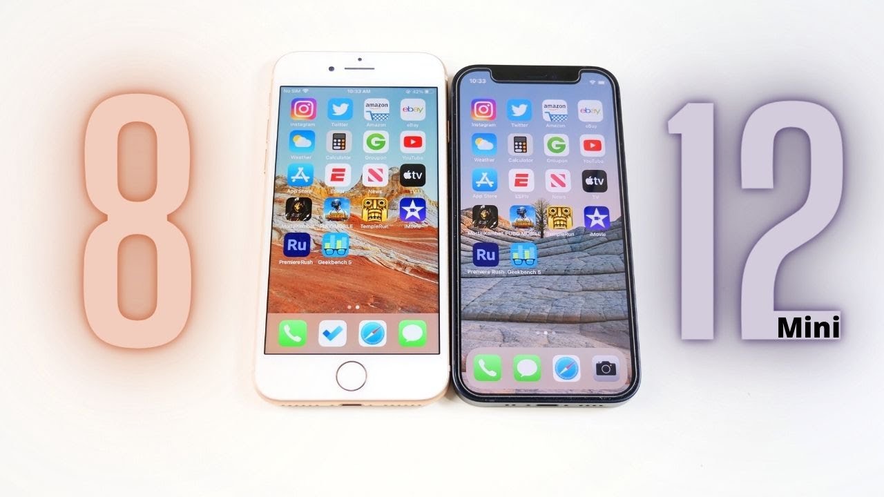 iPhone 8 vs iPhone 12 Mini Speed Test!