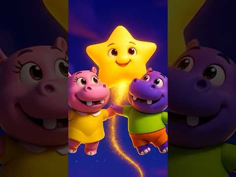 Twinkle Twinkle Little Star - Hello Hippo #nurseryrhymes #kidssong #shorts #foryou