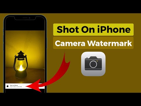 How to Enable iPhone Camera Watermark Shot on iPhone | Shot on iPhone