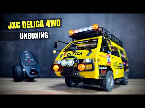 Unboxing !! JXC Mitsubishi DELICA 4WD Rock Crawler RC Scale 1:24