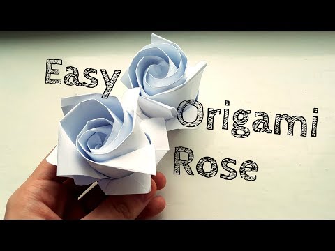 Easy Origami Rose Video Tutorial