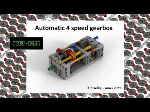 Lego 4 speed automatic gearbox by Code 0937
