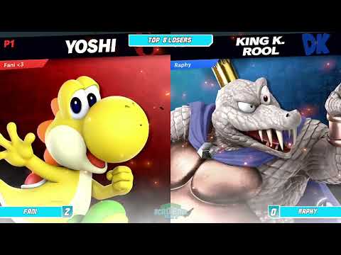 Munich Smash Academia Mini 3 - Losers Eights - Raphy (Ganondorf, Incineroar, K.Rool) vs Fani (Yoshi)