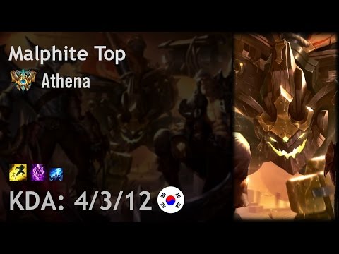 Malphite Top vs Jayce - Athena - KR Challenger Patch 6.23