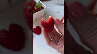 How to Make a Strawberry Heart | Eating Bird Food