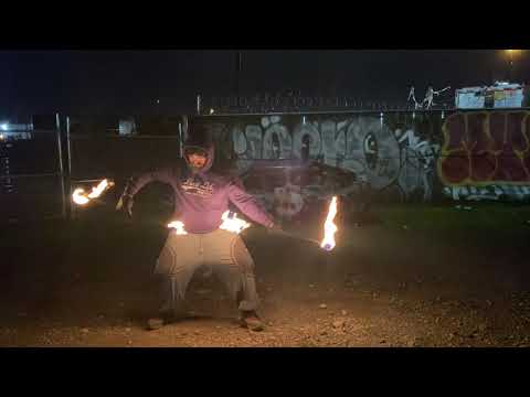 Pumba - Fire Double Staff Practice