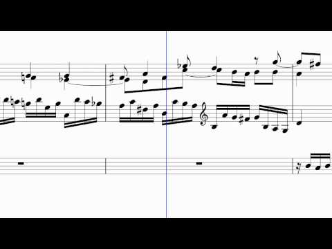 LilyPond - ly2video (beta): Toccata and Fugue in D Minor (J. S. Bach)