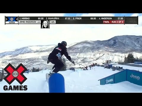 Jamie Anderson takes gold in Snowboard Slopestyle at Aspen 2018 | X Games | ESPN
