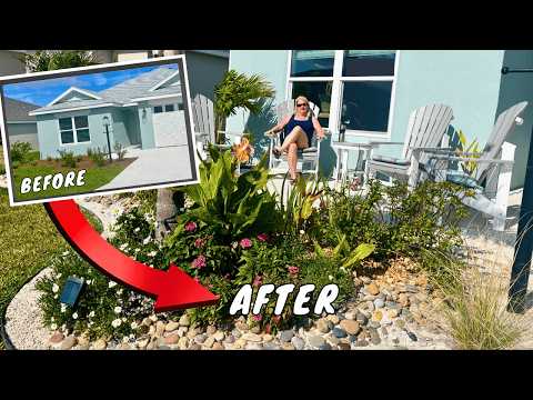 DIY Front Yard Makeover: Tropical Patio on a Budget in The Villages