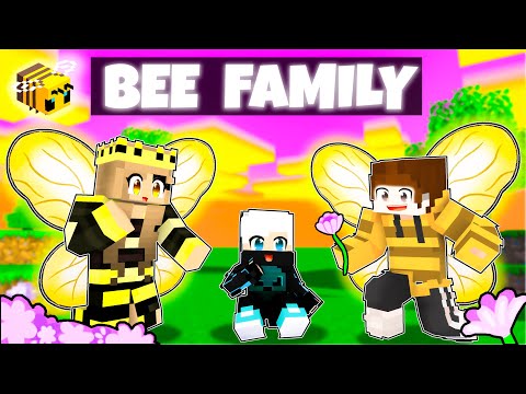 Adopted By A BEE FAMILY In Minecraft (Hindi)