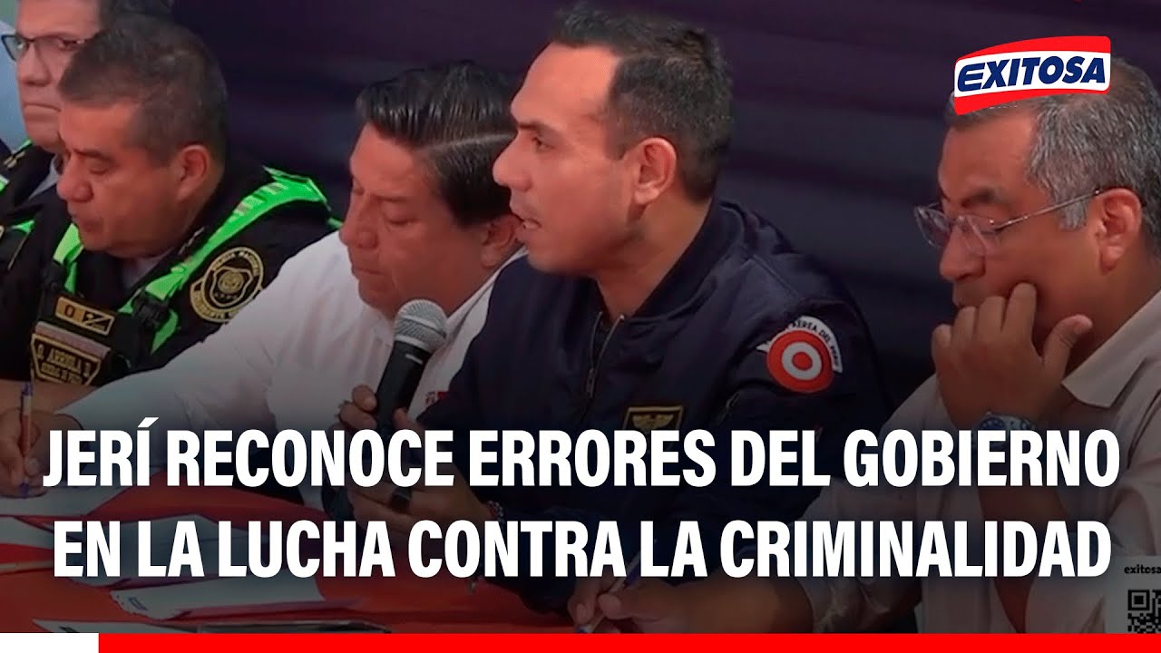 🔴🔵 José Jerí reconoce errores del gobierno en la lucha contra la criminalidad: "Se corrige"