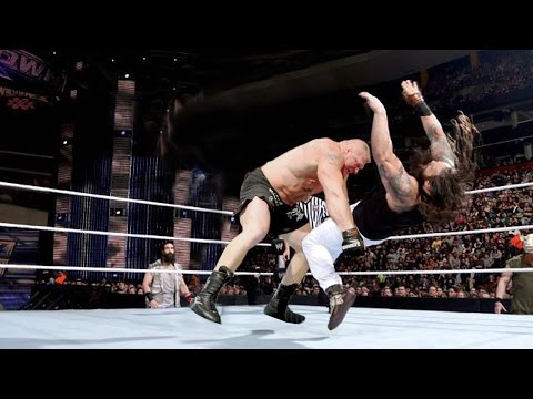 WWE SMACKDOWN 30/06/16:30/06/16 :Brock,Reigns&Ambrose vs wyatt family