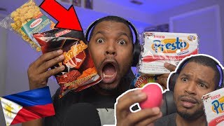 EATING ASMR | Foreigner Tries Filipino snacks