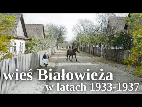 Wieś Białowieża w latach 1933 - 1937 / Białowieski Park Narodowy