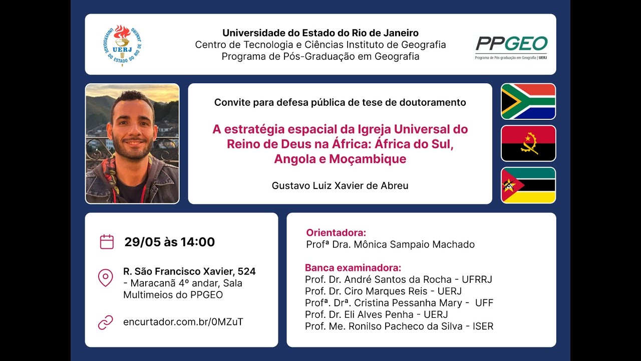 A estratégia espacial da Igreja Universal do Reino de Deus na África. Explicando minha tese.