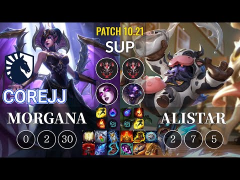 TL CoreJJ Morgana vs Alistar Sup - KR Patch 10.21