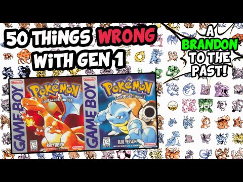 50 Things WRONG With Pokemon Red Blue and Yellow (Generation 1)