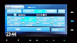 NHKラジオ第二放送 最後のコールサイン (東京局を長野で受信)