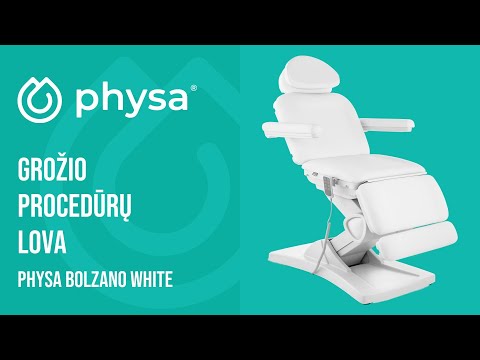 vaizdo įrašas - Grožio procedūrų lova - 4 varikliai - 350 W - 187 x 60 x 65 - 87,5 cm - 150 kg - balta