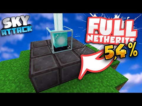 Ich baue einen FULL NETHERITE Beacon! 5,4% Geschafft! - SkyAttack #46