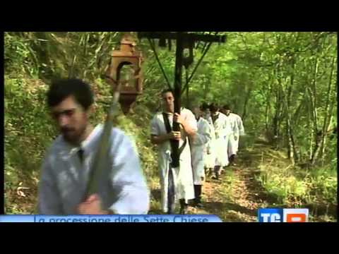 Processione delle 7 chiese Farnetella Servizio TG3 Toscana