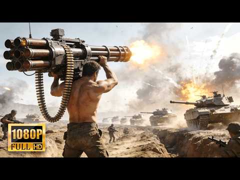 【抗日電影】日軍坦克大軍壓境，怎料國軍超級大炮威力無窮，全滅日軍坦克部隊。#抗日 #抗戰