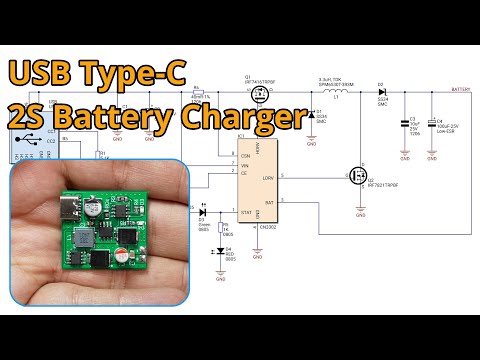 USB-C 2S Li-Ion Charger Circuit | CN3302 Boost Converter Explained (5V to 8.4V CC/CV)