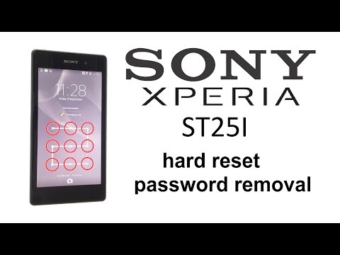 Sony XPERIA Z Z1 Z2 Z3 Z5 ST25I - Hard Reset, Unlock Password, Screen Lock removal