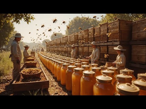 So läuft die Massenproduktion von Honig wirklich ab – Schockierende Einblicke in Mega Bienenfarmen!