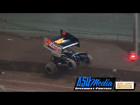 Sprintcars: Brent Kratzmann Rollover - Archerfield Speedway